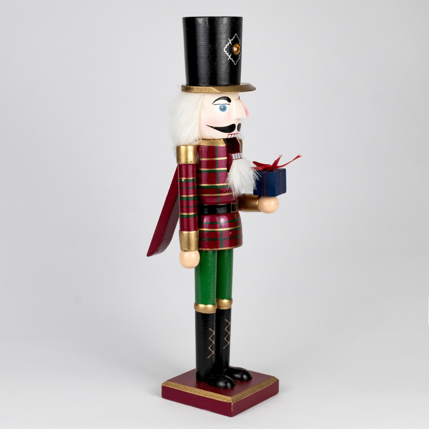 Сувенир Щелкунчик (дерево), Н39х10х10см, в асс., красный в интернет-магазине флористических аксессуаров Азалия Декор