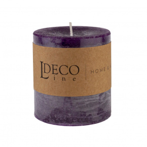 Свеча-столбик с ароматом Слива (38 часов), H7,5xD7см, сиреневый в интернет-магазине флористических аксессуаров Азалия Декор