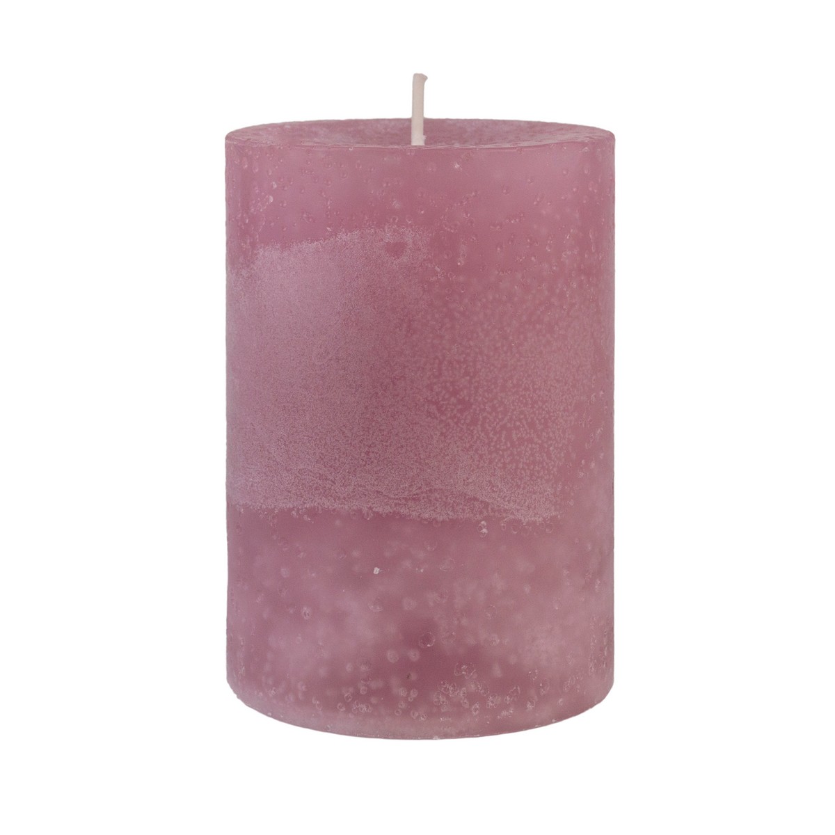 Свеча-столбик с ароматом Белый сад (55 часов), H10xD7см, розовый в интернет-магазине флористических аксессуаров Азалия Декор