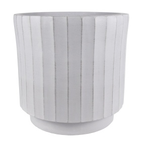 Кашпо Риб (файбергласс), 36x36xH36см, серый в интернет-магазине флористических аксессуаров Азалия Декор