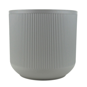 Кашпо со вставкой Росси (пластик), D19xH17см, 4,4л, серый в интернет-магазине флористических аксессуаров Азалия Декор