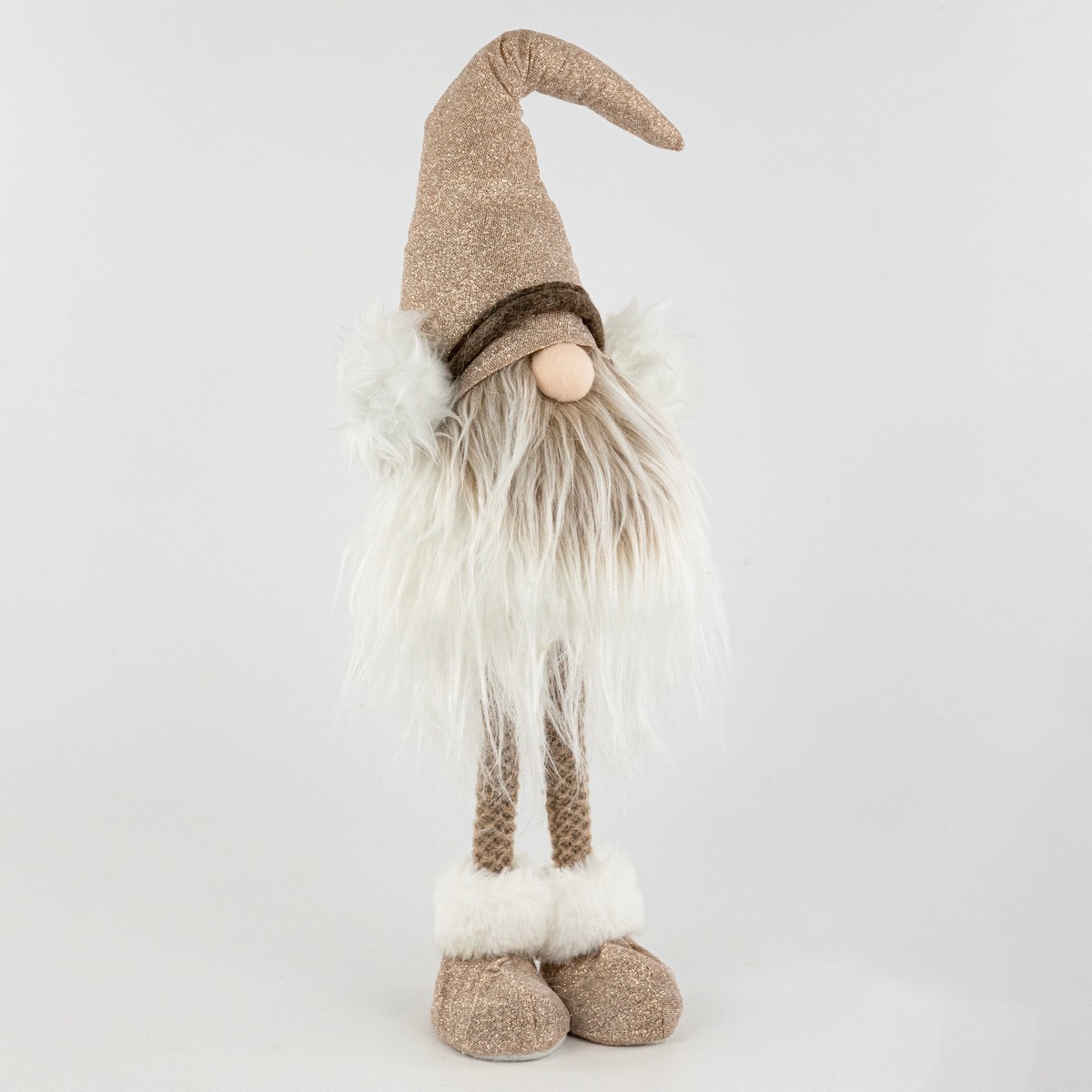 Сувенир Гном, Н56х16х11см, шампань в интернет-магазине флористических аксессуаров Азалия Декор