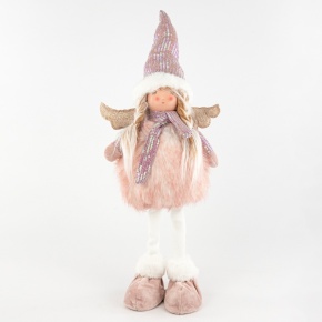 Сувенир Ангел, Н59х23х13см, розовый в интернет-магазине флористических аксессуаров Азалия Декор
