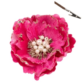 Магнолия на прищепке, D14см, розовый в интернет-магазине флористических аксессуаров Азалия Декор