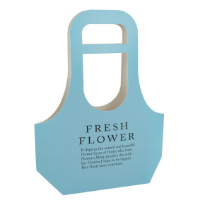 Пакет для цветов водостойкий (бумага), 22x10x40см (в уп. 10шт.), голубой в интернет-магазине флористических аксессуаров Азалия Декор