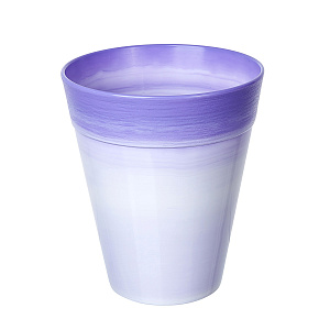 Кашпо (пластик), 1,7л, D15xН17,5см, сиреневый в интернет-магазине флористических аксессуаров Азалия Декор