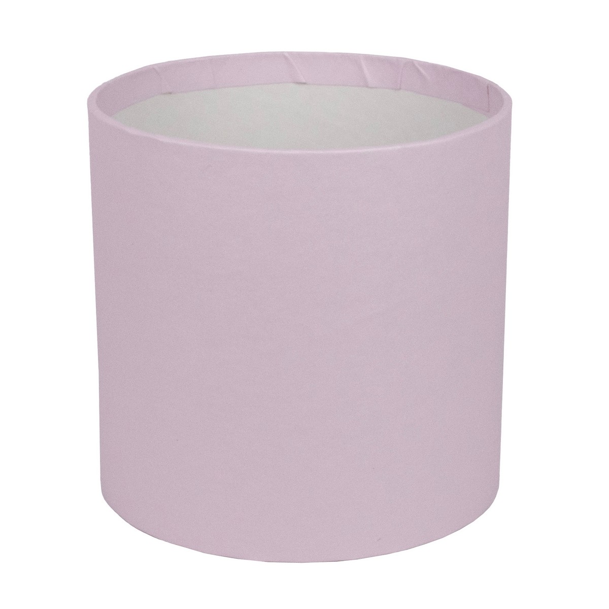 Коробка подарочная круглая без крышки, D18xH18 см, светло-сиреневый в интернет-магазине флористических аксессуаров Азалия Декор