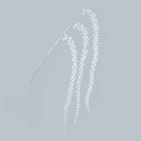 Ветка декоративная с глиттером, 93см, белый в интернет-магазине флористических аксессуаров Азалия Декор