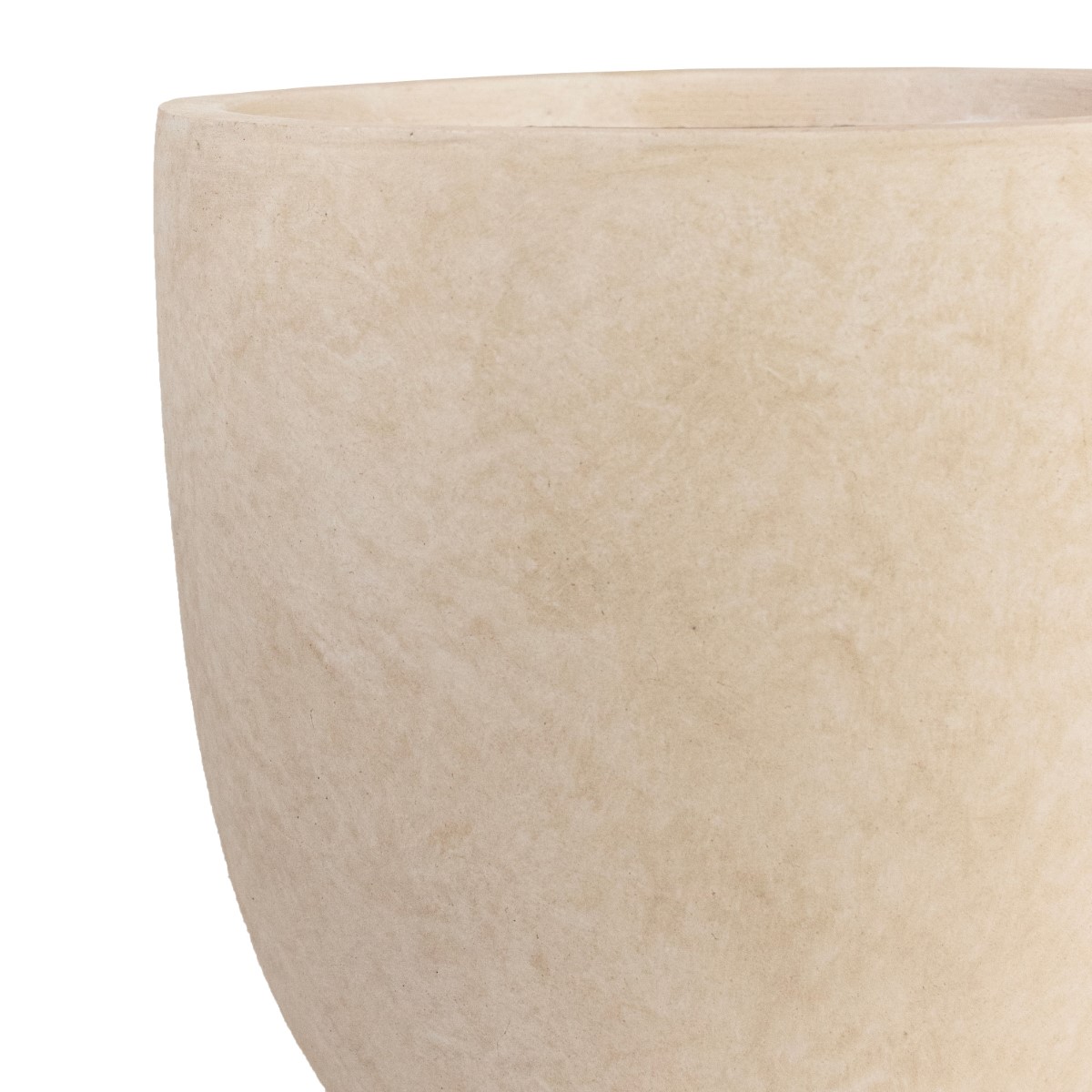 Кашпо Стоун (файбергласс), D35xH34,5см, кремовый в интернет-магазине флористических аксессуаров Азалия Декор