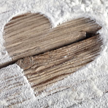 Канвас Снежное сердце, 32*32см в интернет-магазине флористических аксессуаров Азалия Декор