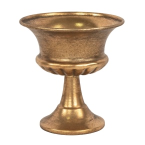 Вазон (металл), D16xH17см, золотой в интернет-магазине флористических аксессуаров Азалия Декор