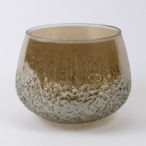 Подсвечник Стакан (стекло), Н12х16см, коричневый в интернет-магазине флористических аксессуаров Азалия Декор