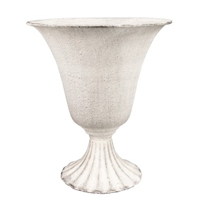 Вазон (металл), D20xH23,5см, белый в интернет-магазине флористических аксессуаров Азалия Декор