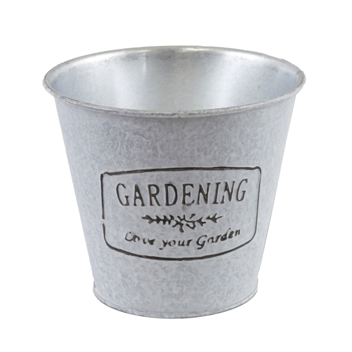 Кашпо (металл), D12xH10см, белый в интернет-магазине флористических аксессуаров Азалия Декор