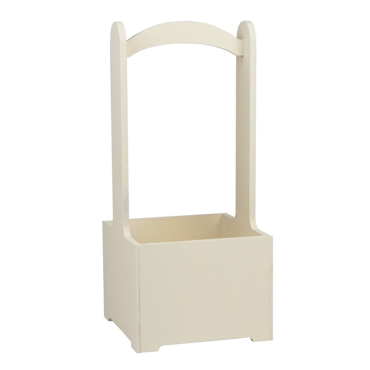 Корзина (дерево), 14х14х30см, бежевый в интернет-магазине флористических аксессуаров Азалия Декор