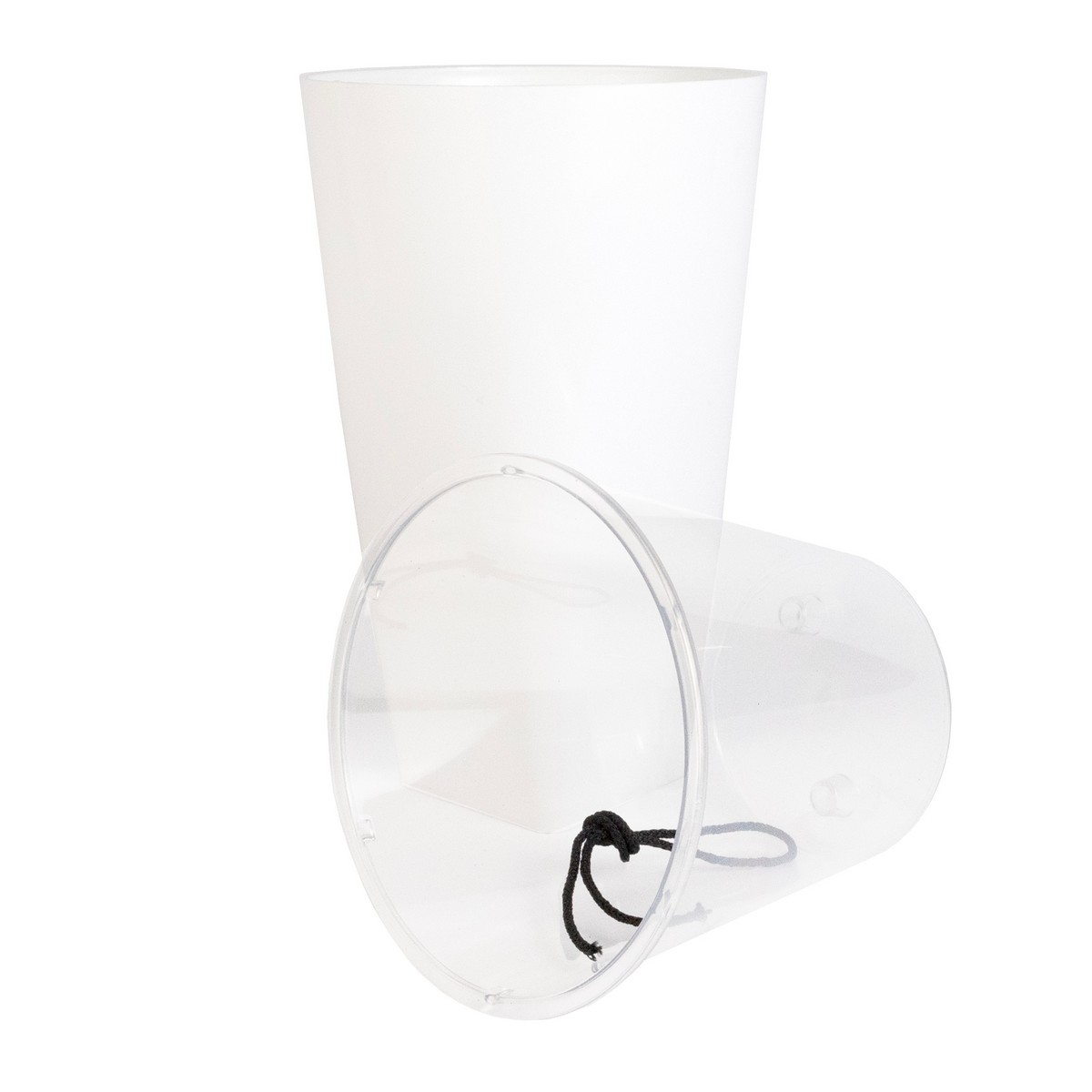 Кашпо Грейс со вставкой (пластик), D15xH25см, 2,7л, белый в интернет-магазине флористических аксессуаров Азалия Декор