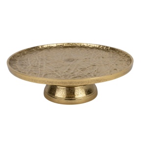 Подставка на ножке (металл), D29xH9,5см, золотой в интернет-магазине флористических аксессуаров Азалия Декор