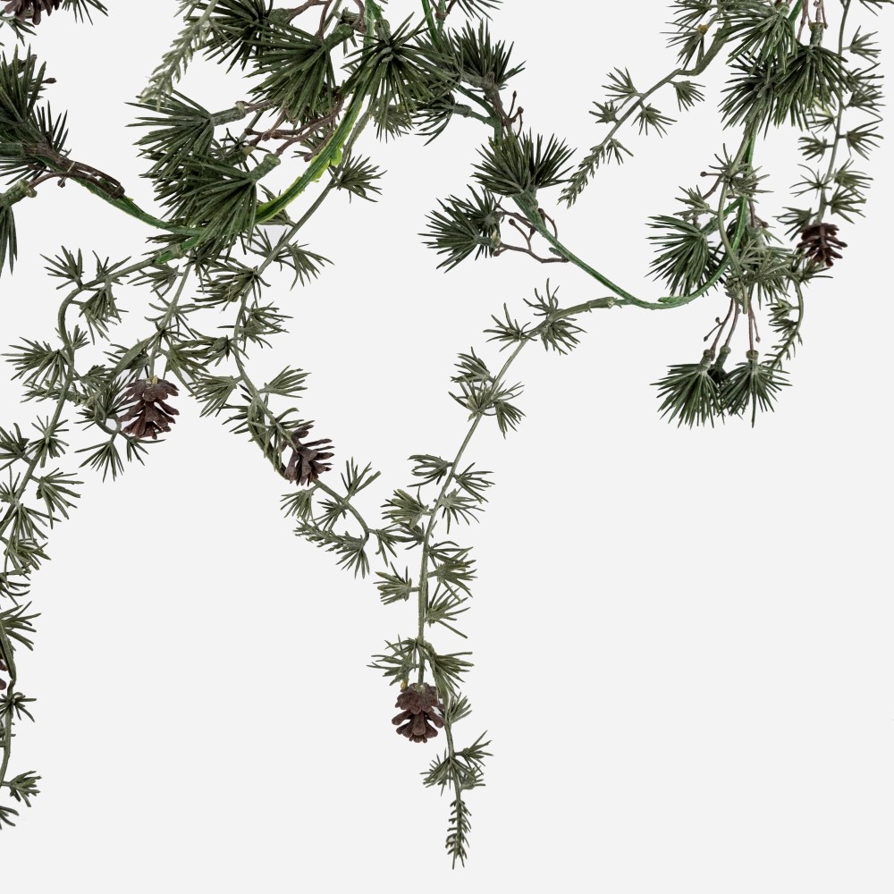 Гирлянда сосновая с шишками, 180см, зеленый в интернет-магазине флористических аксессуаров Азалия Декор