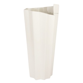 Ваза Перо (керамика), D17xH35см, белый в интернет-магазине флористических аксессуаров Азалия Декор