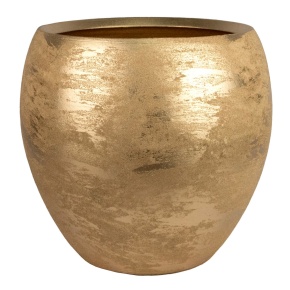 Кашпо Шар (керамика), D24xН27см, золотой в интернет-магазине флористических аксессуаров Азалия Декор