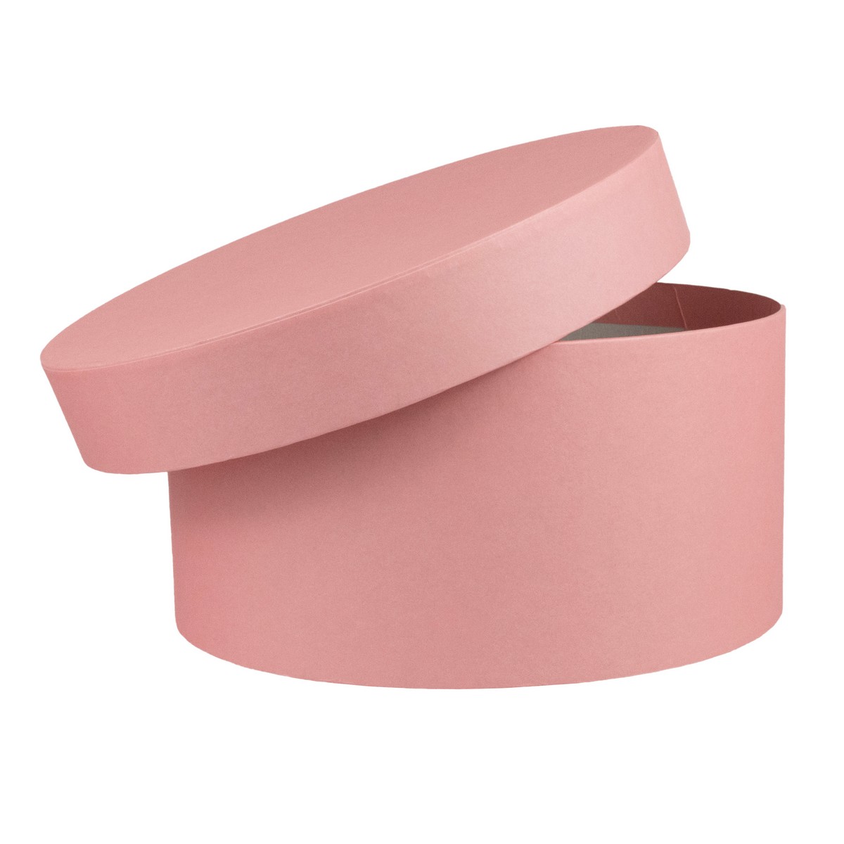 Коробка подарочная круглая, D20xH10 см, розовый в интернет-магазине флористических аксессуаров Азалия Декор