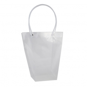 Пакет для цветов (пластик), 26х15х35см (в уп. 10шт.), прозрачный в интернет-магазине флористических аксессуаров Азалия Декор