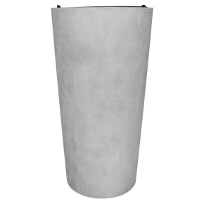 Кашпо Замша (бетон), D36,5xH70см, 59л, белый в интернет-магазине флористических аксессуаров Азалия Декор