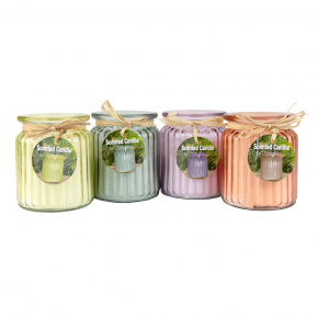 Свеча в банке ароматическая, Н9х8см, цв. в асс. в интернет-магазине флористических аксессуаров Азалия Декор