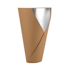 Кашпо со вставкой, 14х7хН22см, натуральный в интернет-магазине флористических аксессуаров Азалия Декор