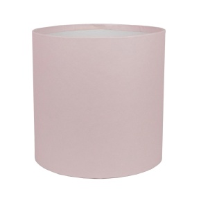 Коробка подарочная круглая без крышки, D14xH14 см, светло-розовый в интернет-магазине флористических аксессуаров Азалия Декор
