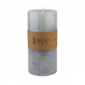 Свеча-столбик с ароматом Шалфей (80 часов), H15xD7см, голубой в интернет-магазине флористических аксессуаров Азалия Декор