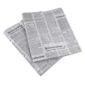 Бумага тишью Газета 20г/м2, 10 листов, 50х70см, белый в интернет-магазине флористических аксессуаров Азалия Декор