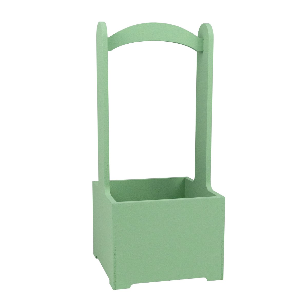 Корзина (дерево), 14х14х30см, оливковый в интернет-магазине флористических аксессуаров Азалия Декор