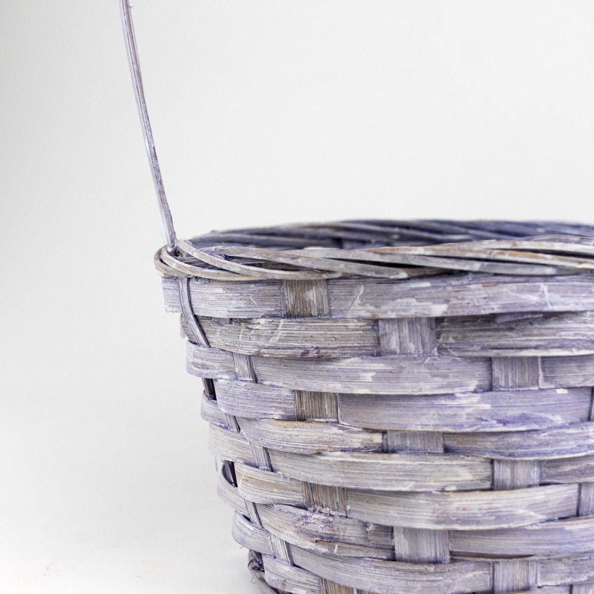 Корзина плетеная (бамбук), D16х10хH32см, сиреневый в интернет-магазине флористических аксессуаров Азалия Декор