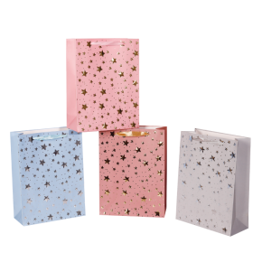 Пакет подарочный (бумага), 30х42х12см (в уп. 12 шт.), в асс. в интернет-магазине флористических аксессуаров Азалия Декор