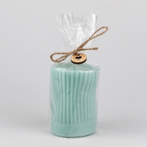 Свеча-столбик Соул (32 часа), D6,5xH8,5см, мятный в интернет-магазине флористических аксессуаров Азалия Декор