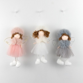 Украшение подвесное Девочка, H17х5х3см, цв. в асс. в интернет-магазине флористических аксессуаров Азалия Декор