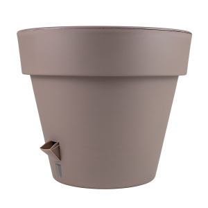 Кашпо Латина (пластик), D30хH25,5см, 11,5л, серый в интернет-магазине флористических аксессуаров Азалия Декор