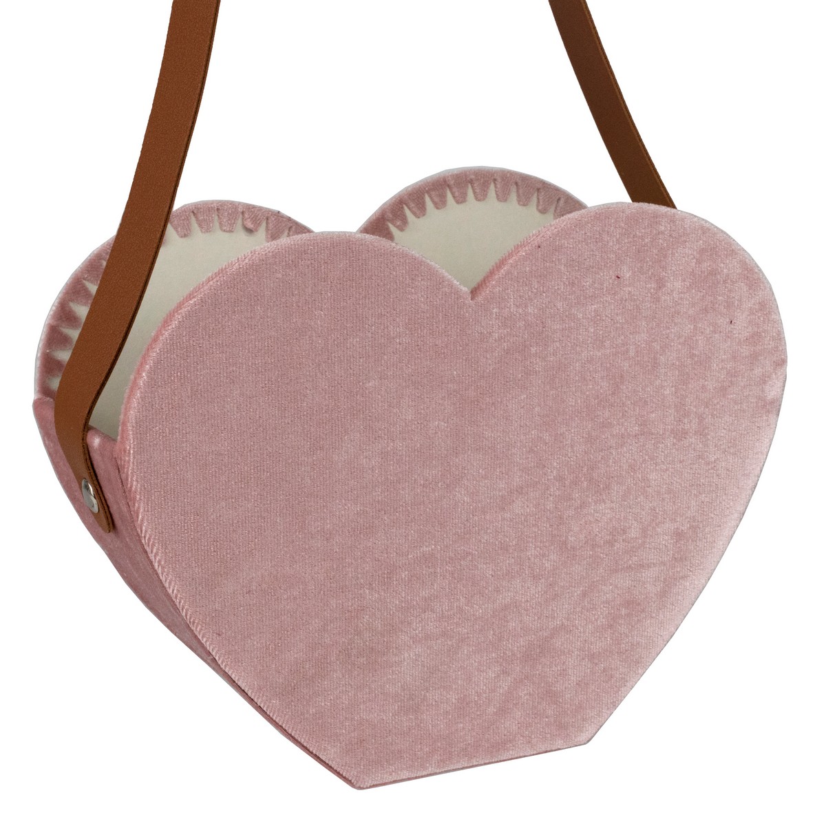 Кашпо для цветов Сердце, 19х8хН15см, пудровый в интернет-магазине флористических аксессуаров Азалия Декор