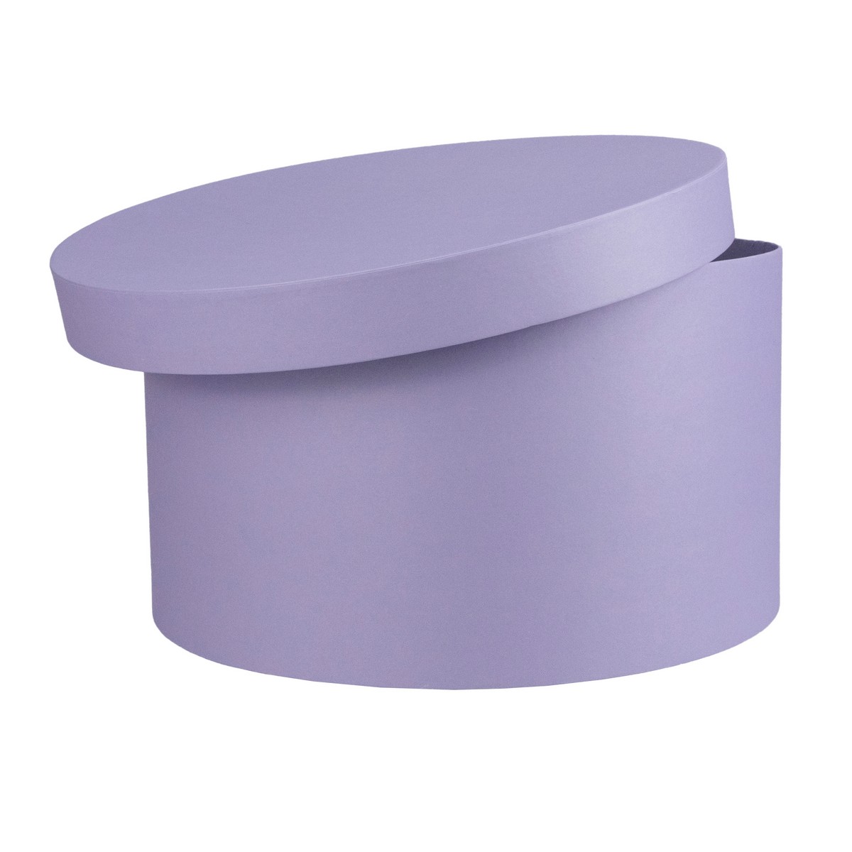 Коробка подарочная круглая, D30xH17 см, сиреневый в интернет-магазине флористических аксессуаров Азалия Декор