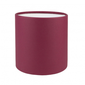Коробка подарочная круглая без крышки, D12xH12 см, бордовый в интернет-магазине флористических аксессуаров Азалия Декор