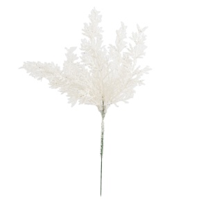 Ветка Туи, H32 см, белый в интернет-магазине флористических аксессуаров Азалия Декор