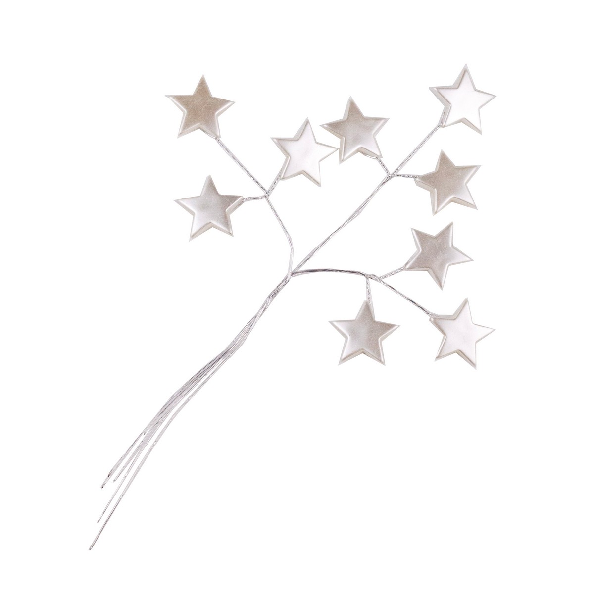 Вставка со звездами, Н20см, белый в интернет-магазине флористических аксессуаров Азалия Декор