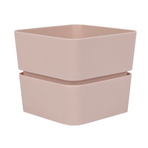 Цв. горшок Фиори (пластик), D9,5xH8,5см, 0,45л,  розовый в интернет-магазине флористических аксессуаров Азалия Декор