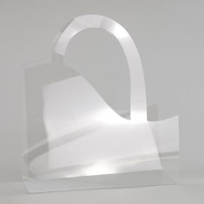 Сумка для цветов (пластик), 38x12x33см (в уп. 10шт.), прозрачный в интернет-магазине флористических аксессуаров Азалия Декор