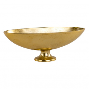 Блюдо на ножке (металл), 36х11xH11см, золотой в интернет-магазине флористических аксессуаров Азалия Декор