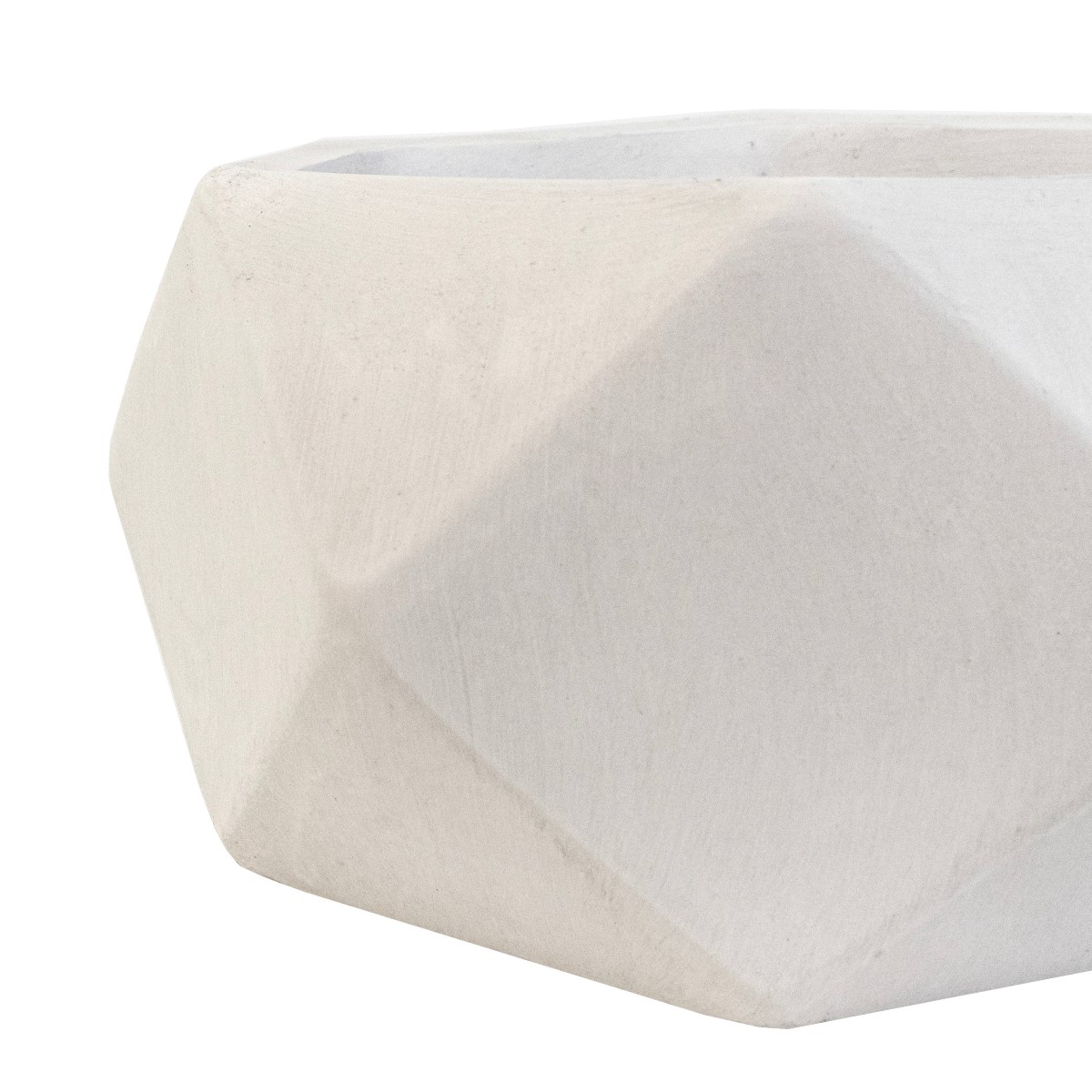 Кашпо Ромб (файбергласс), D30xH15см, белый в интернет-магазине флористических аксессуаров Азалия Декор