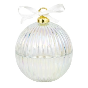 Свеча Шар (стекло), H11xD8см, прозрачный в интернет-магазине флористических аксессуаров Азалия Декор