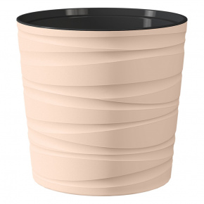 Кашпо со вставкой Модерн, D26xH25см, 8л, кремовый в интернет-магазине флористических аксессуаров Азалия Декор