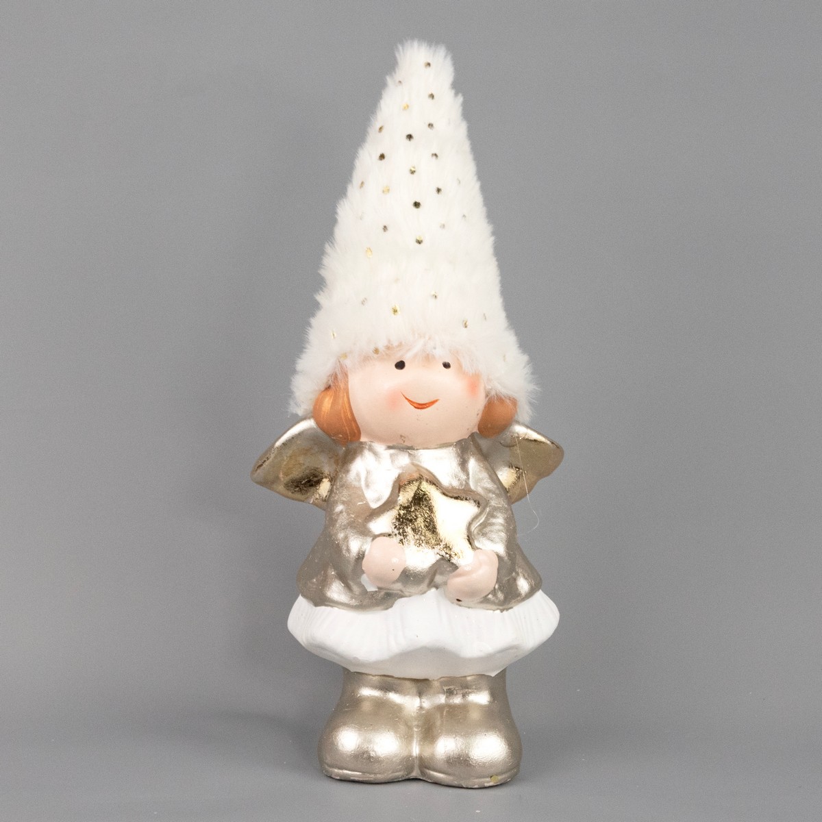 Сувенир Ангел (керамика), Н21х8,5х6см, в асс., шампань в интернет-магазине флористических аксессуаров Азалия Декор